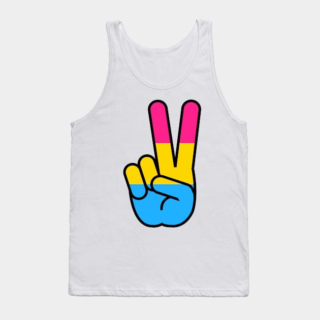 Pansexual Peace sign Tank Top by Calculated